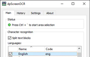 dpScreenOCR screenshot 1