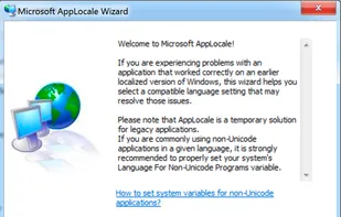 Microsoft AppLocale screenshot 1