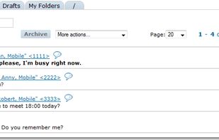 Bloove: manage mobile phone via web screenshot 1