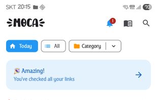 A central hub to browse your latest saved links and trending content at a glance.
