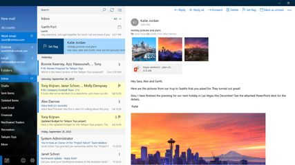 Microsoft Mail and Calendar screenshot 2