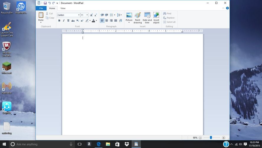 WordPad: Word processor software included with Windows 95 and later ...