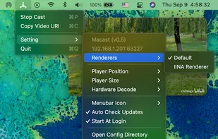 Select a third-party player plugin.