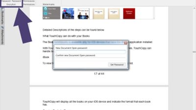 Secure PDFs with a password