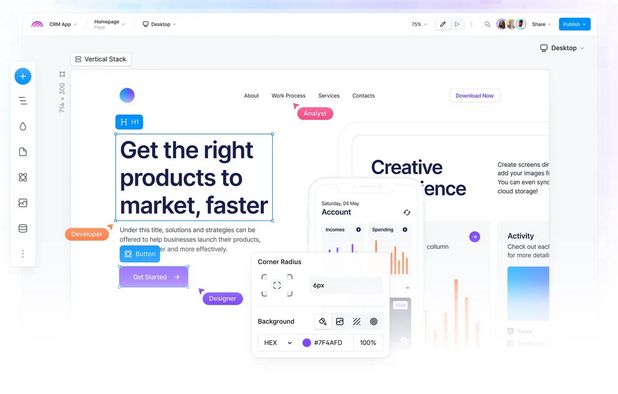 Plasmic screenshot 1