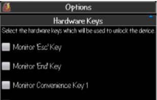 Options Hardware-Keys