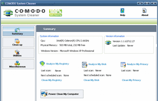 Comodo System Utilities screenshot 1