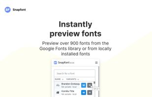 Snapfont screenshot 2