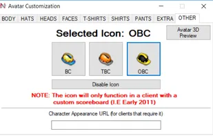Select which Builders Club Icon