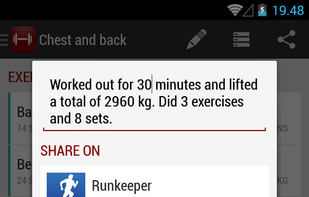 Share you workouts
