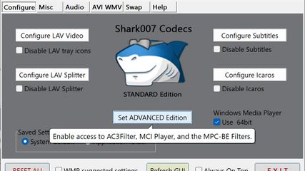 Shark007 Codecs screenshot 1