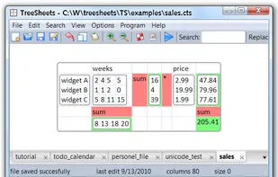 TreeSheets screenshot 3