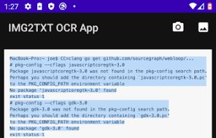 IMG2TXT OCR App screenshot 1