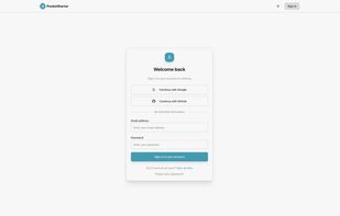 The PocketStarter boilerplate includes several login and OAuth methods.