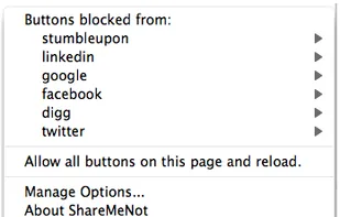 ShareMeNot screenshot 1