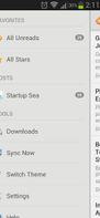 Startup Sea Android Menu View