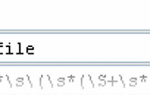 Files to search can be specified using a list of wildcards or regular expressions