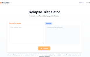 Relapse Translator screenshot 1