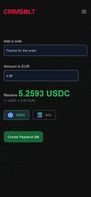 Crimbolt - Crypto Payments screenshot 1