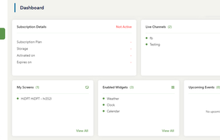 Get a quick view of Statistics and your current subscription plan