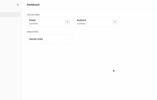 Keystatic screenshot 1