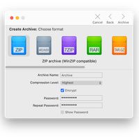 With Archiver, you can keep your sensitive data private and secure. Protect your files by packing them in encrypted, password-protected archives.