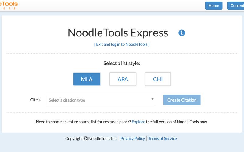 NoodleTools Express Alternatives and Similar Sites & Apps AlternativeTo