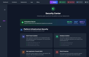 Snapdeploy Security Center 