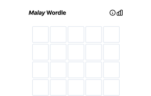 Malay Wordle screenshot 1