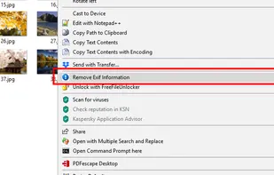 Exif Remover screenshot 1