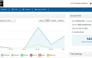 turboSMTP screenshot 2