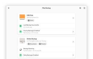 Pika Backup screenshot 1