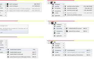 Mywe Desktop manager menu