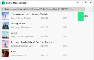 Hit the Convert button to start converting Spotify music