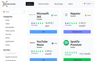 Share-Accounts screenshot 1