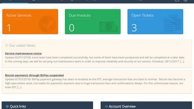 VPN.ac - User panel