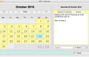 Calendar - monthly calendar with appointment reminder