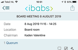 iBabs Board Portal Software screenshot 2