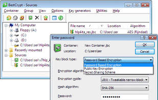 Jetico BestCrypt screenshot 1