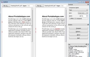 DiffPDF FOSS screenshot 1
