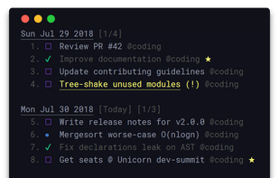 Taskbook screenshot 2