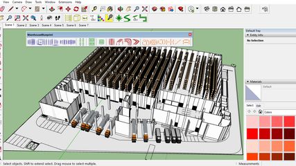 Warehouse Layout in 3D