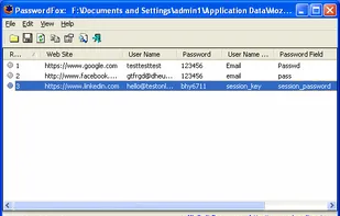 PasswordFox screenshot 1