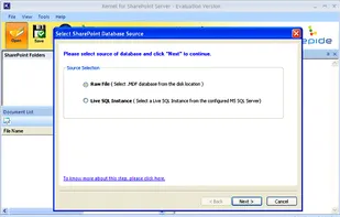 Kernel for SharePoint Server screenshot 1
