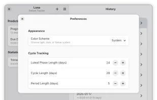 Luna Period Tracker screenshot 1