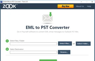 ZOOK EML to PST Converter screenshot 1