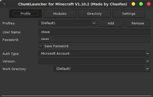 Chunk Launcher screenshot 1