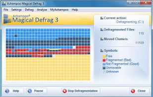 Ashampoo Magical Defrag screenshot 1