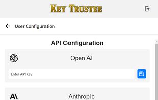 AI provider configuration