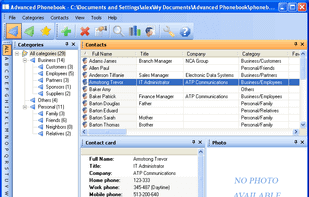 Advanced Phonebook screenshot 1